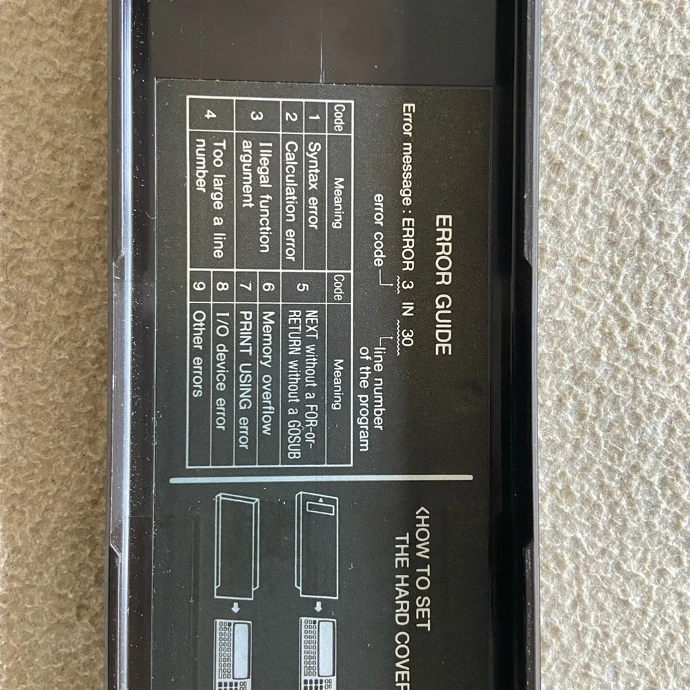 🖥️ Sharp PC-1350 Pocket Computer — Vintage 1984 | Rare Find!